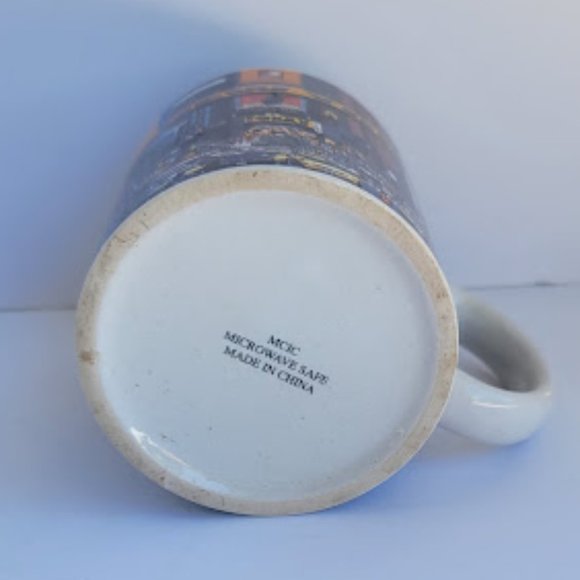 Vintage New York NYC Broadway in the Daytime Glazed Ceramic Coffee Mug Cup - Picture 5 of 5